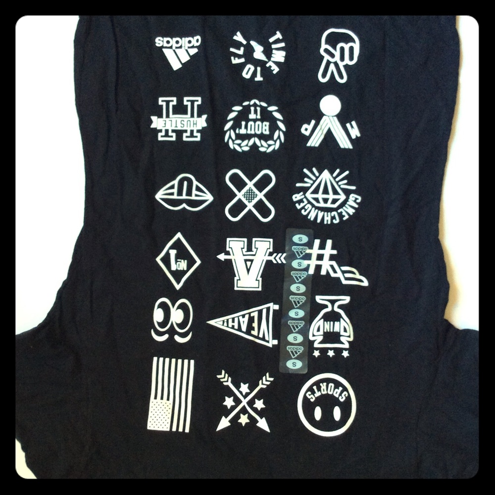 Small Women's adidas new with tags black shirt